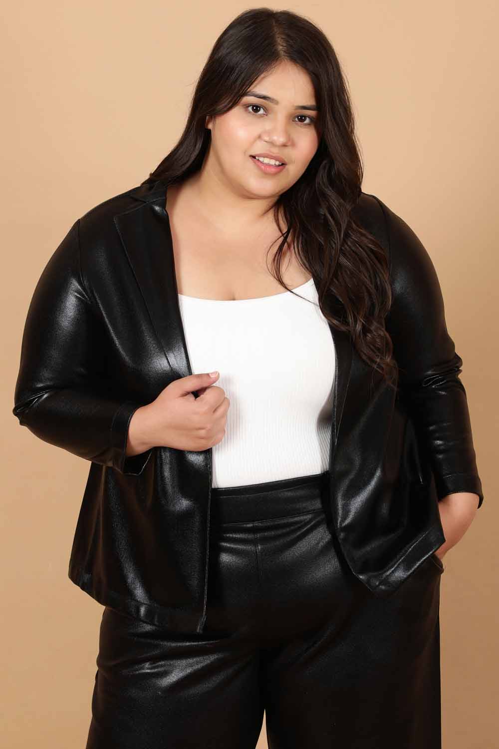 Plus size hotsell womens black jacket