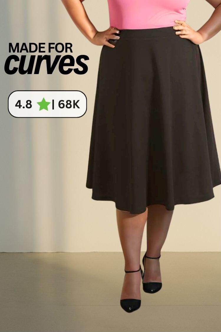 Plus size midi skirt 40 best sale