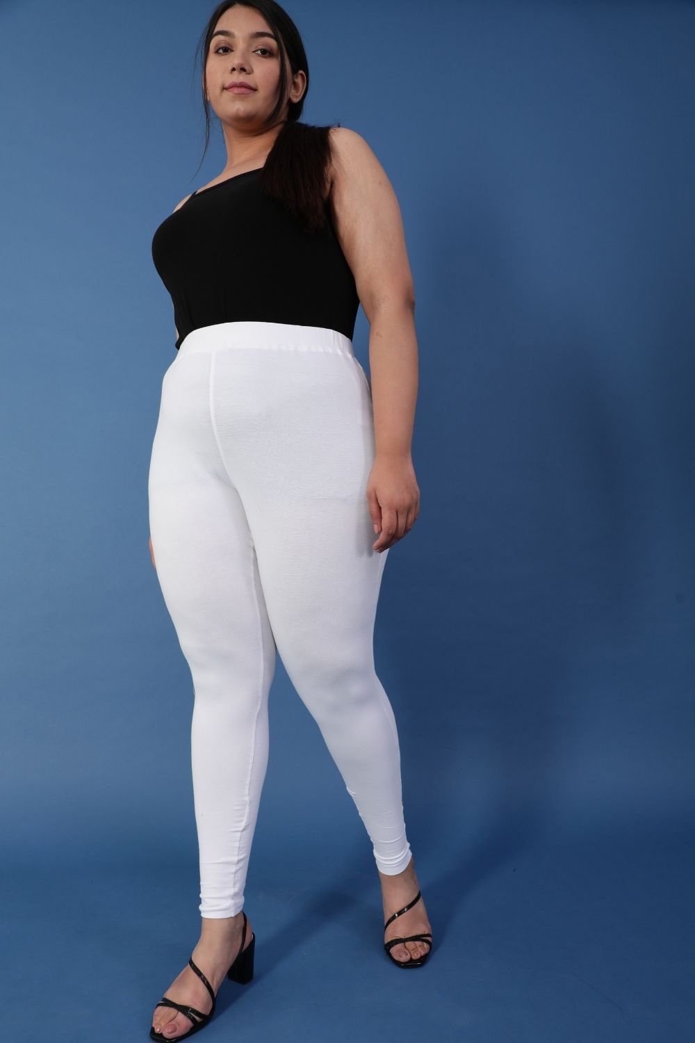 Buy White Plus Size Leggings for Women, Sizes 2XL, 3XL, 4XL, 5XL and 6XL,  Plus Size Clothing, White Yoga Pants Online in India 