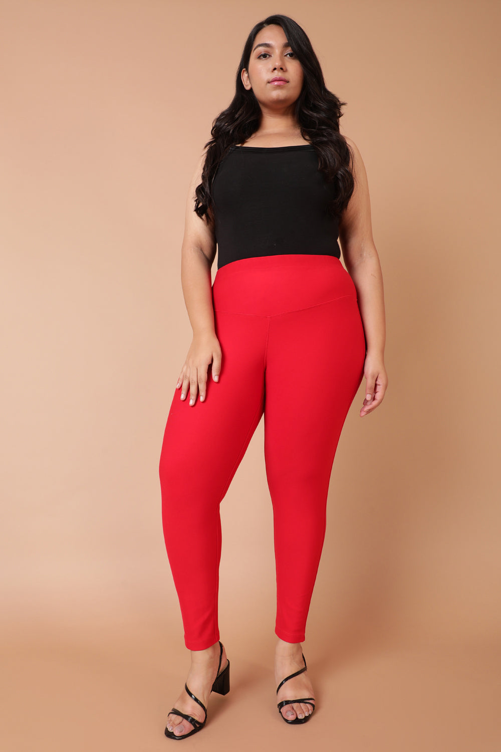 Buy 5 Tummy Tuck jeggings for women red Online In India At Discounted Prices