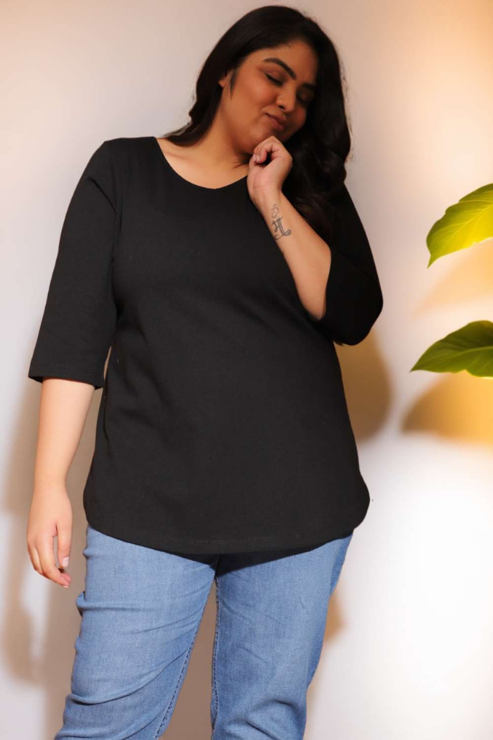 Plus Size Black Tshirt