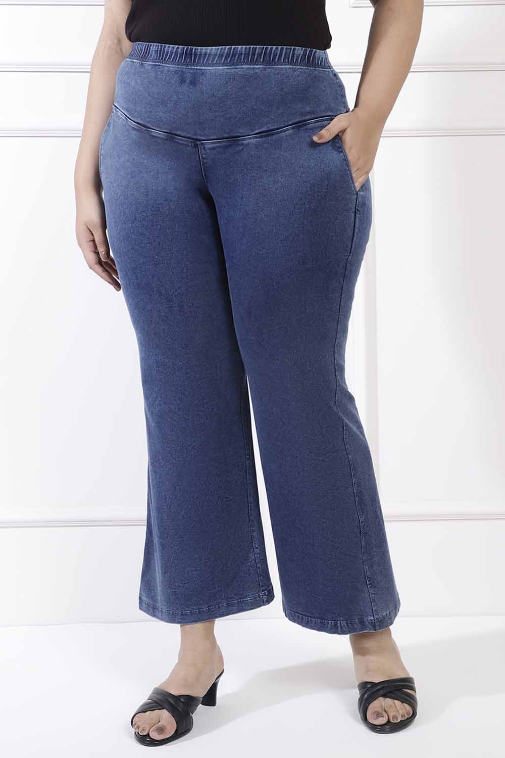 Plus Size Flare Jeans With Ripped Holes For Women Washed Blue Bell Bottom Plus  Size Flare Leggings In Sizes 3XL 5XL Fashionable Fall/Winter Clothes With  DHL Shipping 5635 From Sell_clothing, $22.44