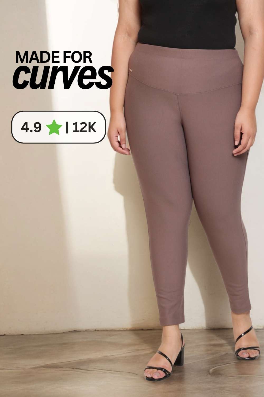 Taupe Tummy Tucker Jeggings