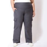 Dark Grey Tummy Shaper Cargo Pants