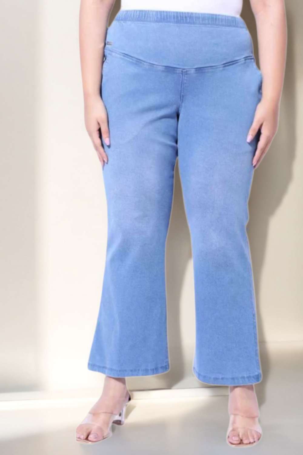 Blue Light Fade Flare Jeans