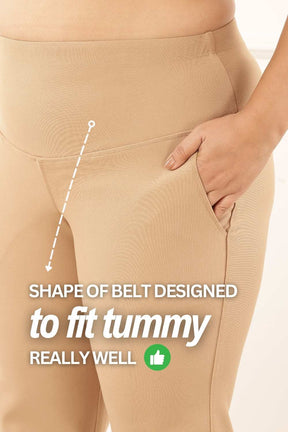 Plus Size Fawn Tummy Shaper Flare Pants