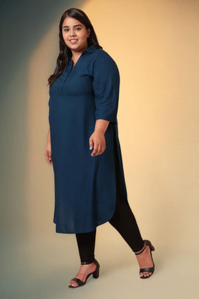 Teal Kurta