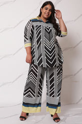 Plus Size Monochrome Magic Coord Set