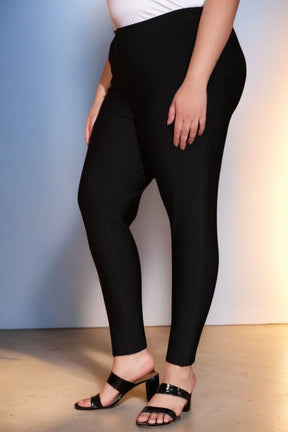 Plus Size Black Leggings in Warm Winter Fleece