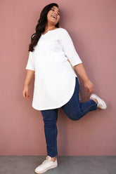 White Longline Tunic