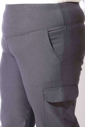 Dark Grey Tummy Shaper Cargo Pants