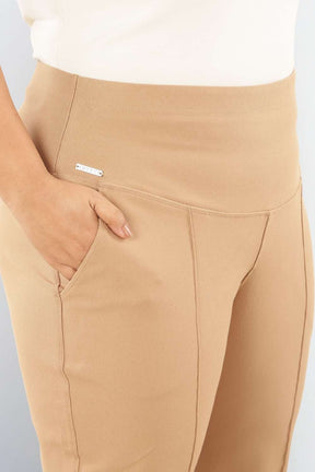 Plus Size Fawn Tummy Shaper Straight Fit Pants