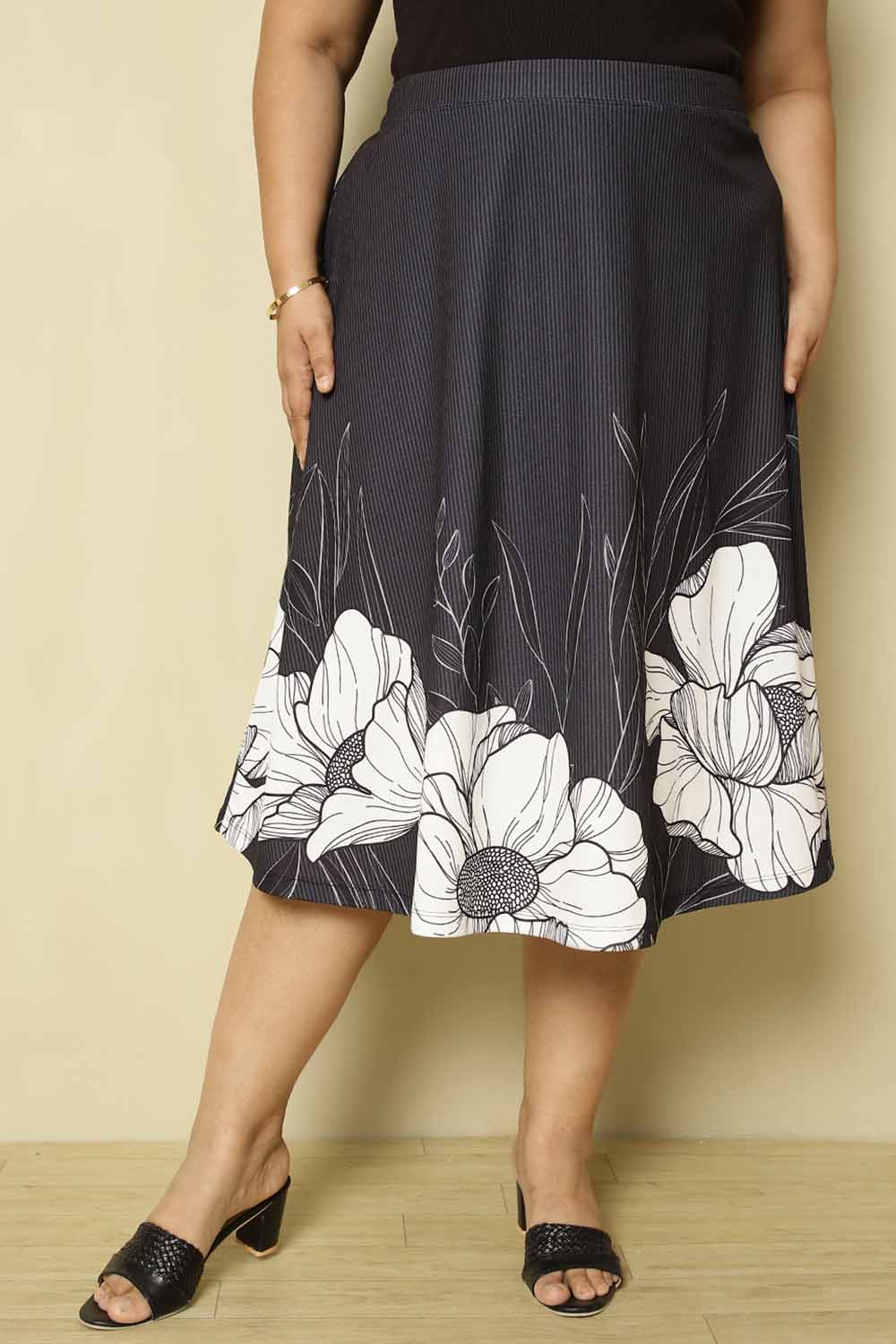 Plus size midi skirt 100 best sale