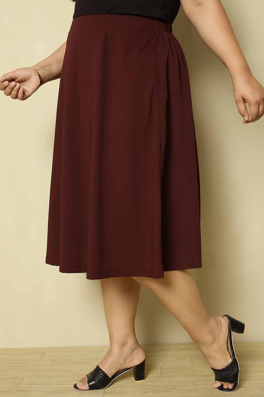 Burgundy skirt 4xl hotsell