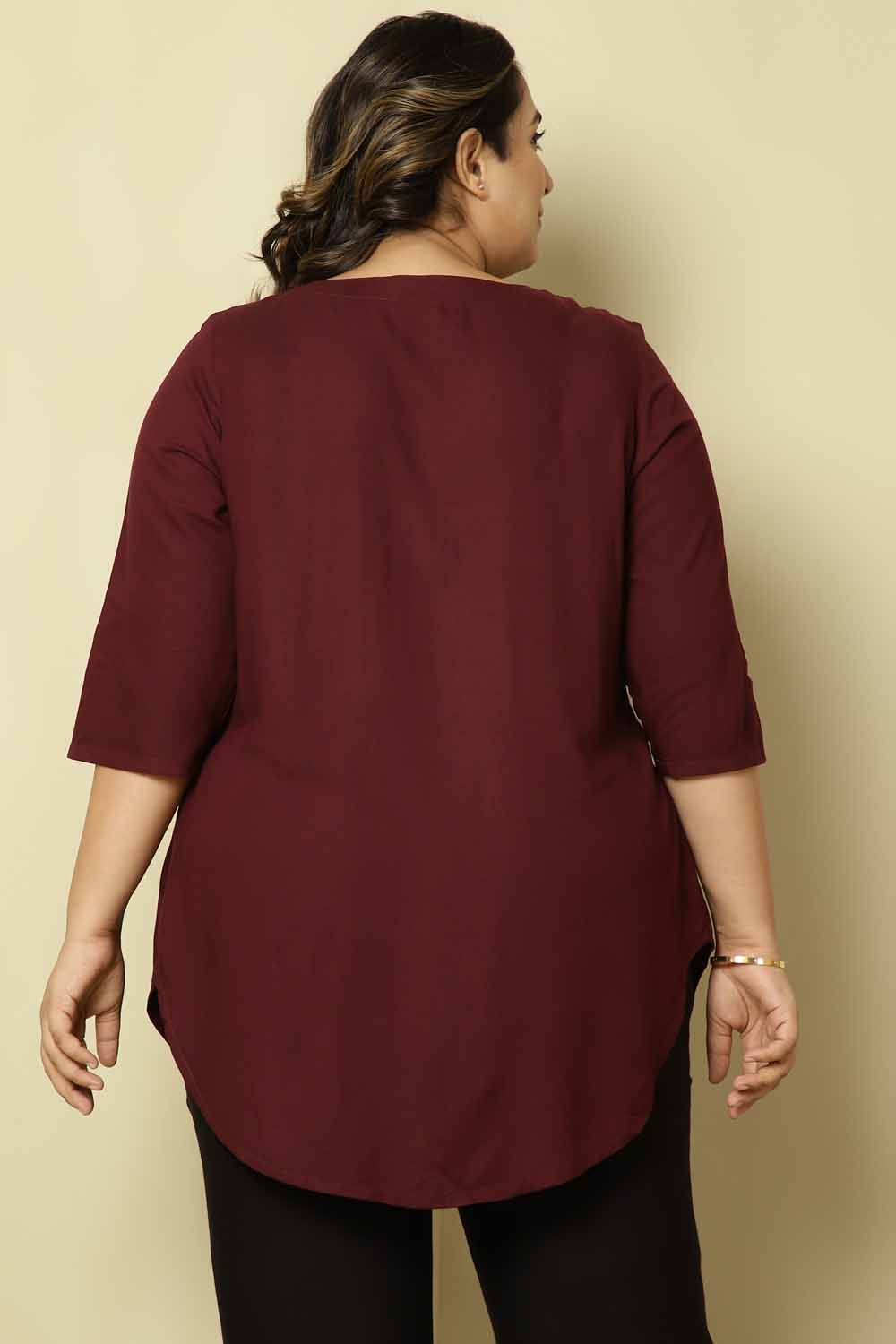 Plus Size Plum Top