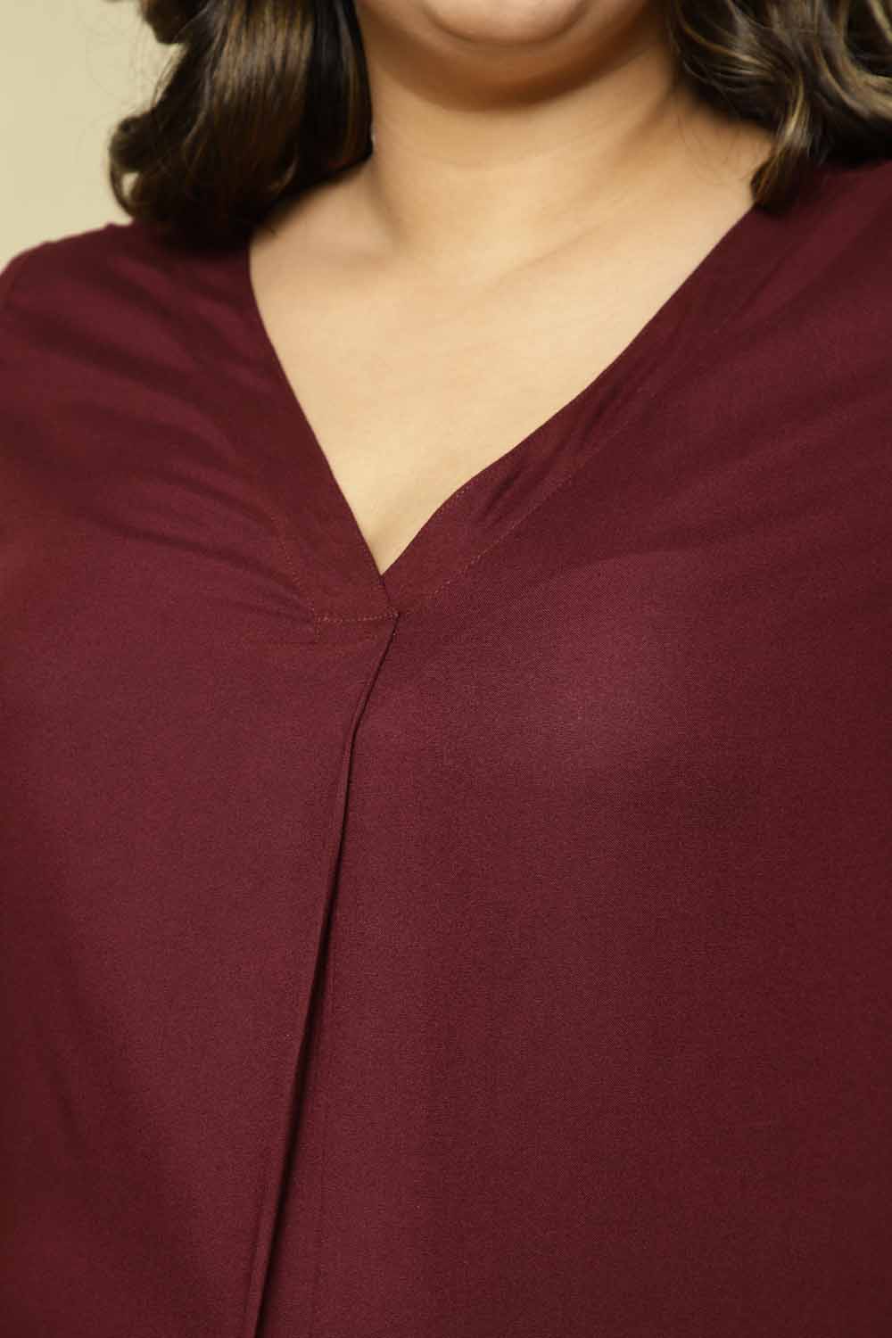 Comfortable Plus Size Plum Top