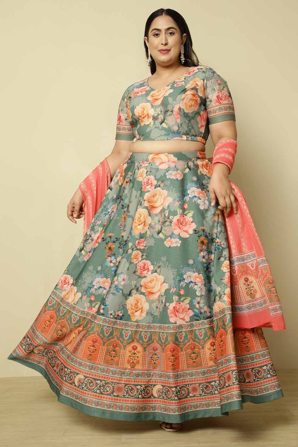 Plus size lehengas online hotsell