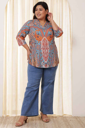 Plus Size Multicolor Top