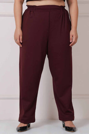 Plus Size Wine Pants