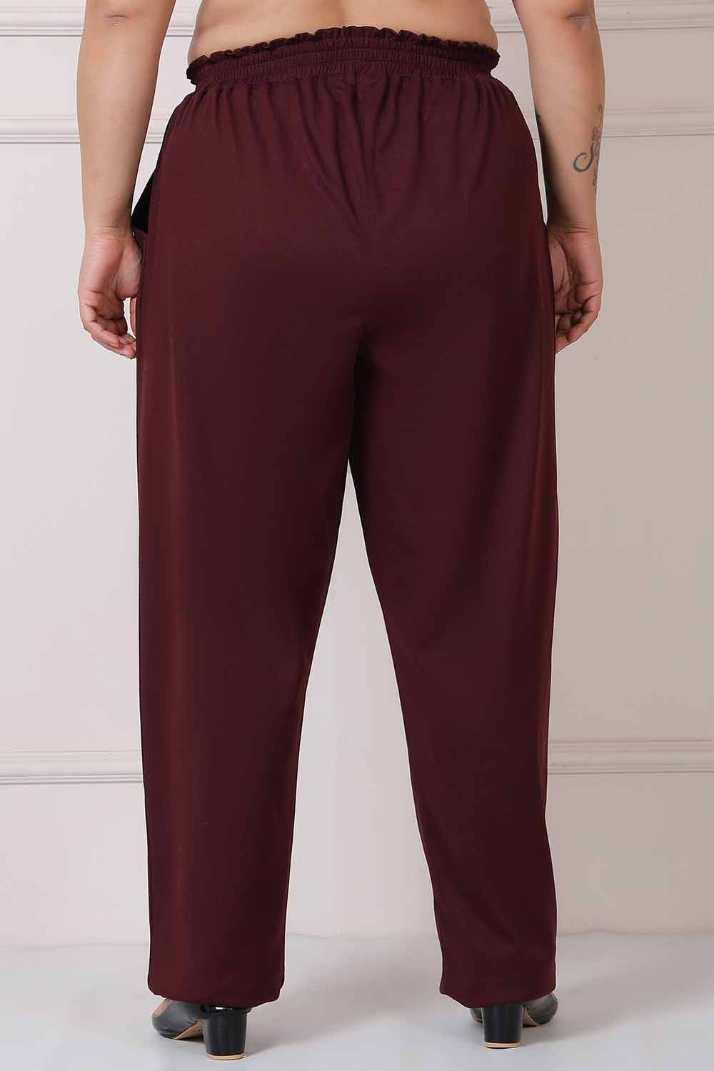 Plus Size Wine Pants