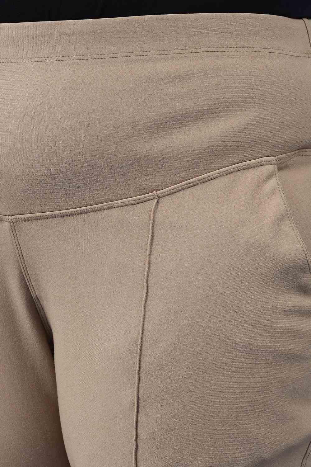 Brown Plain Women Tummy Tucker Straight Trouser, Formal Wear at Rs  1999/piece in Bengaluru