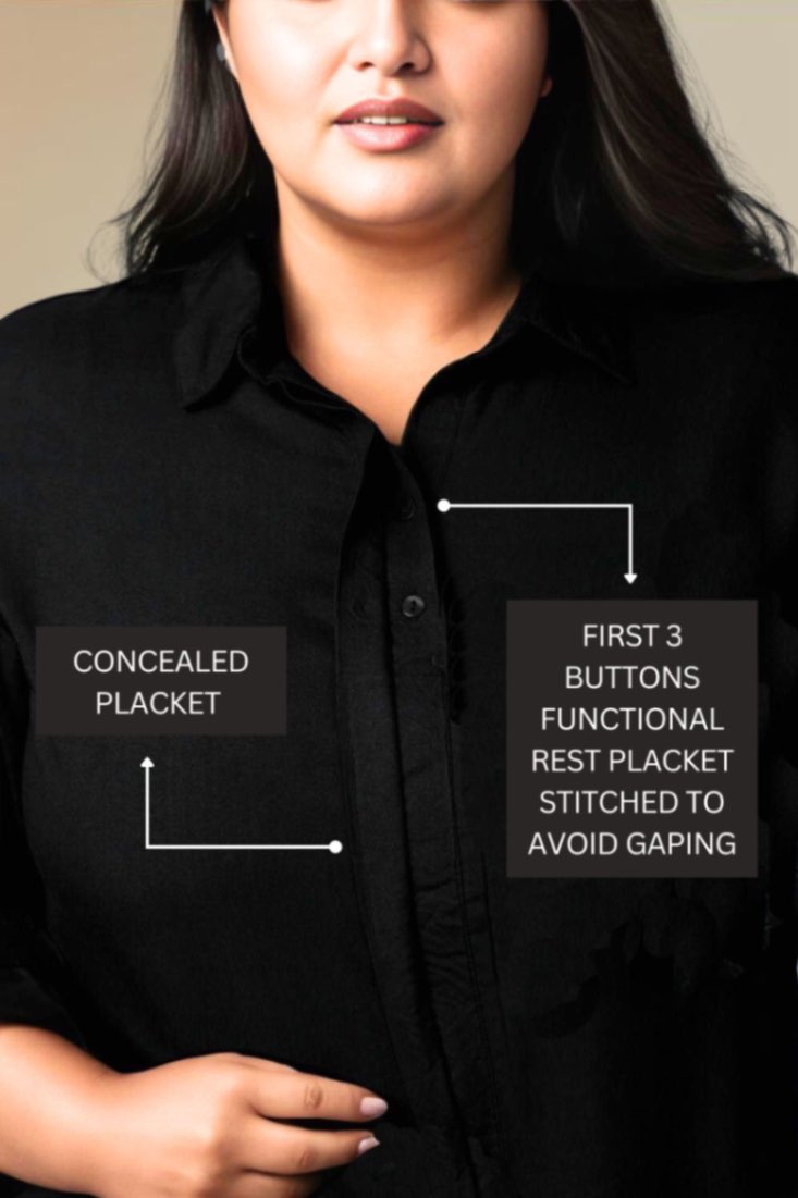 Plus Size Black Shirt