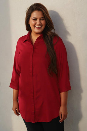 Plus Size Red Shirt