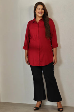 Plus Size Red Shirt