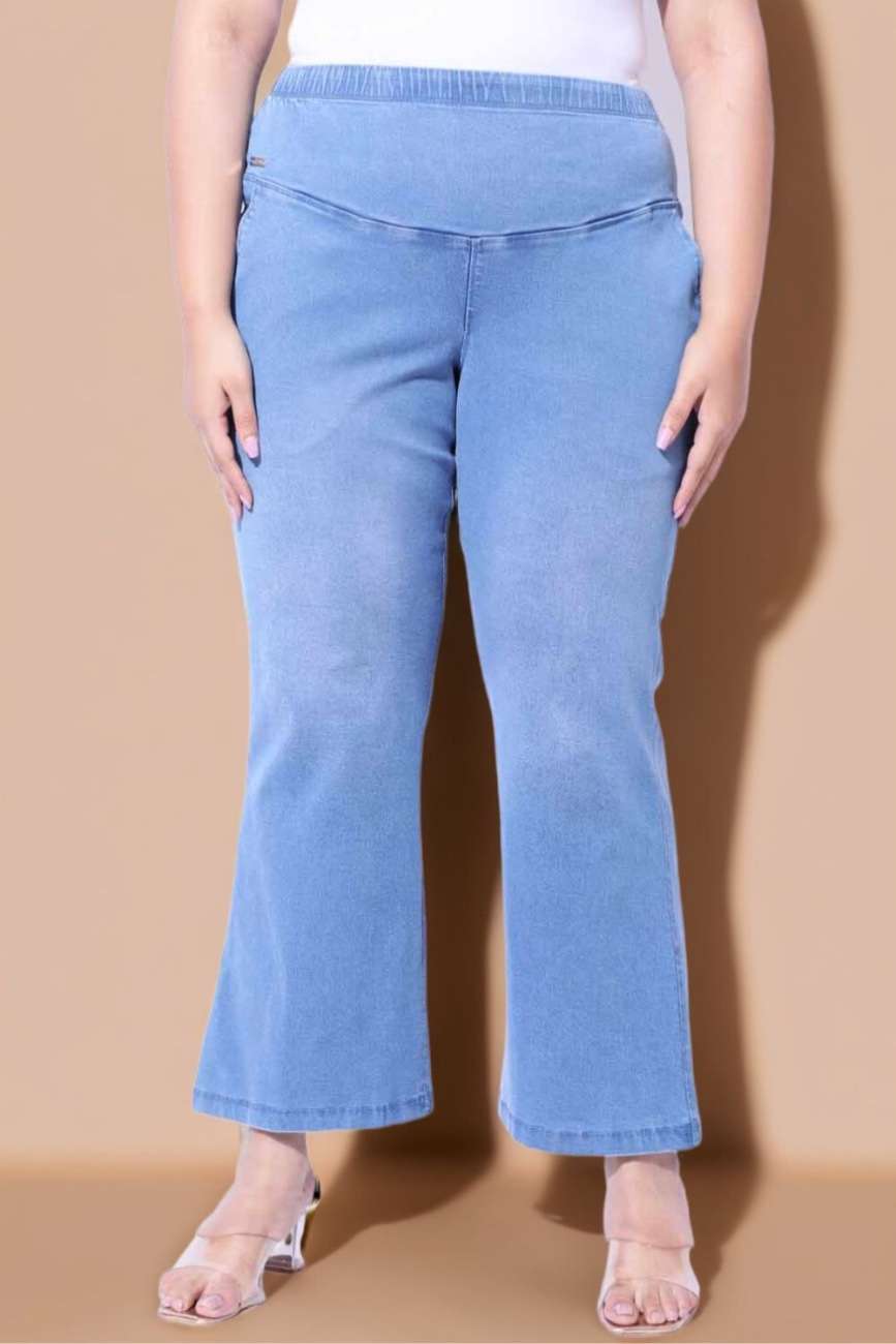 Blue Light Fade Flare Jeans