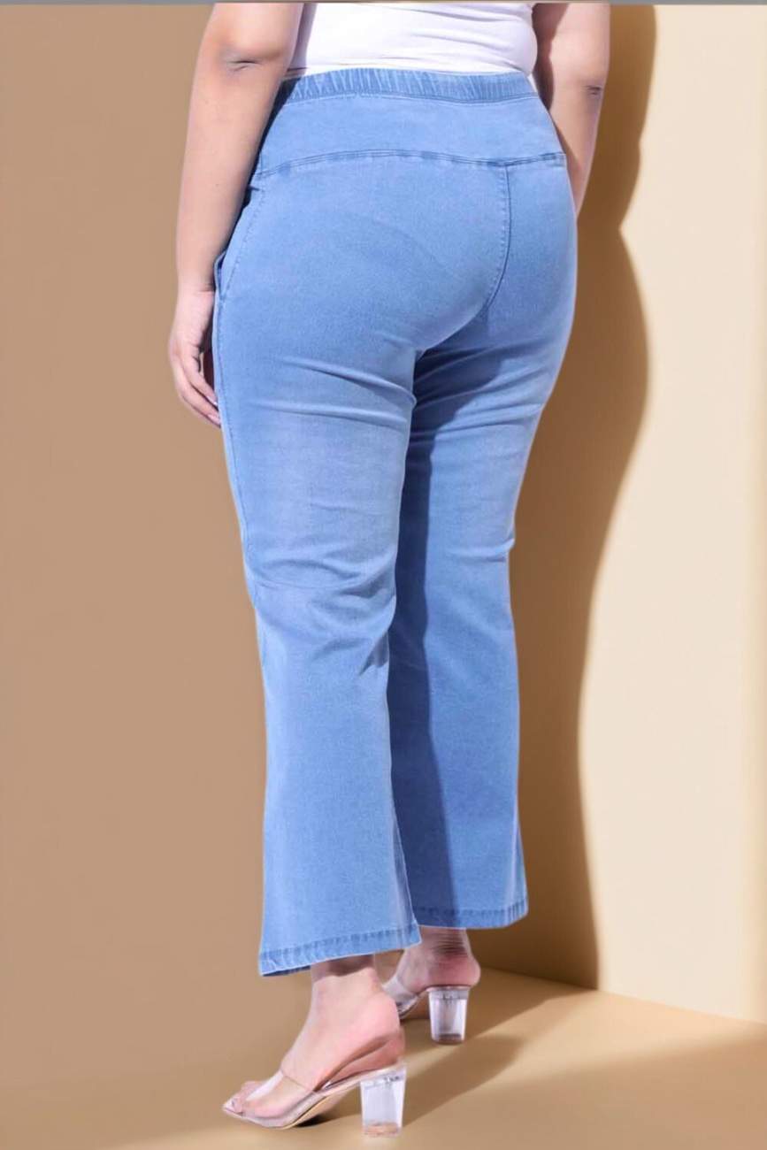 Blue Light Fade Flare Jeans