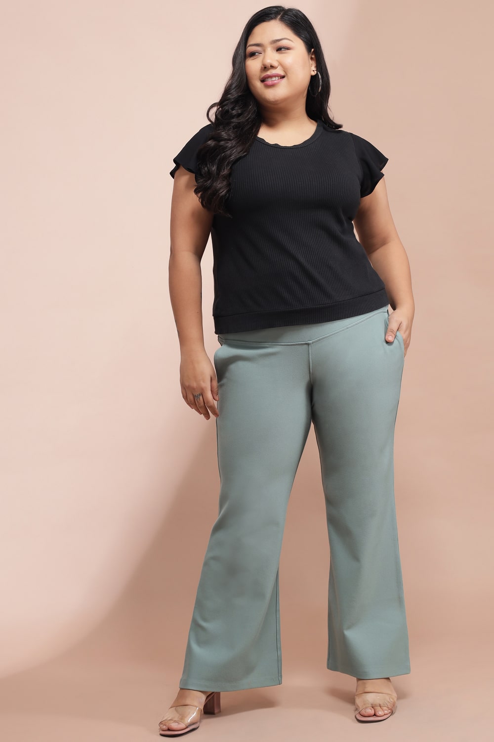 Bell Bottom Pants For Women - Plus Size Flare Jeans