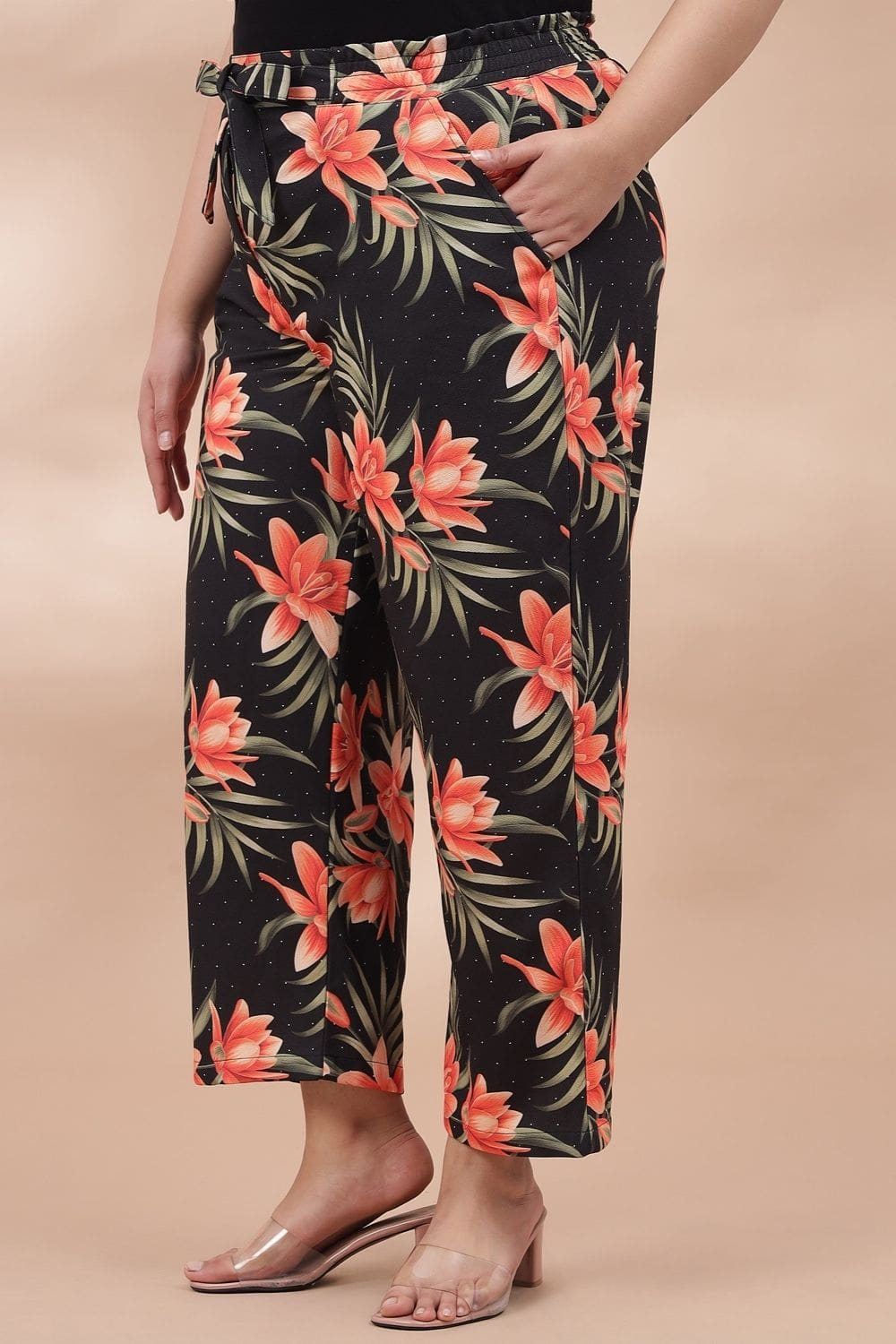 Buy Plus Size Havana Floral Pants Online For Women  Amydus