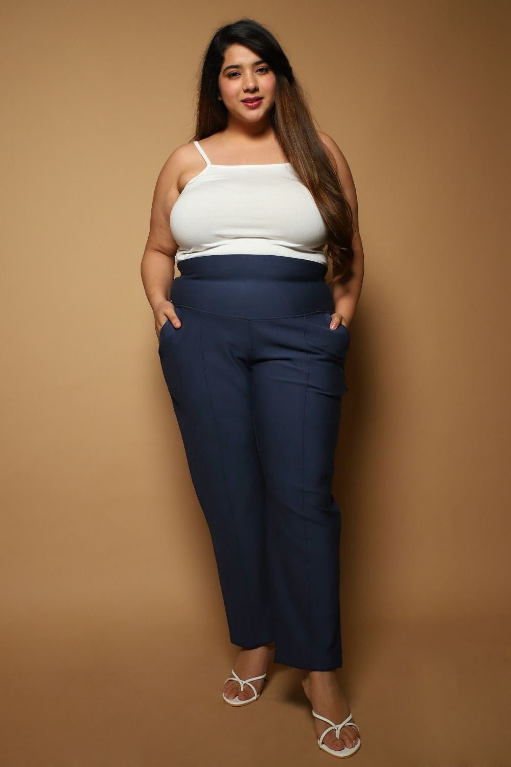 Zush Womens Plus Size Dark Blue Color Mid Rise Stretchable Denim Jeans   Amazonin Fashion