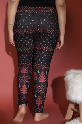 Merry Warm Winter Fleece Leggings