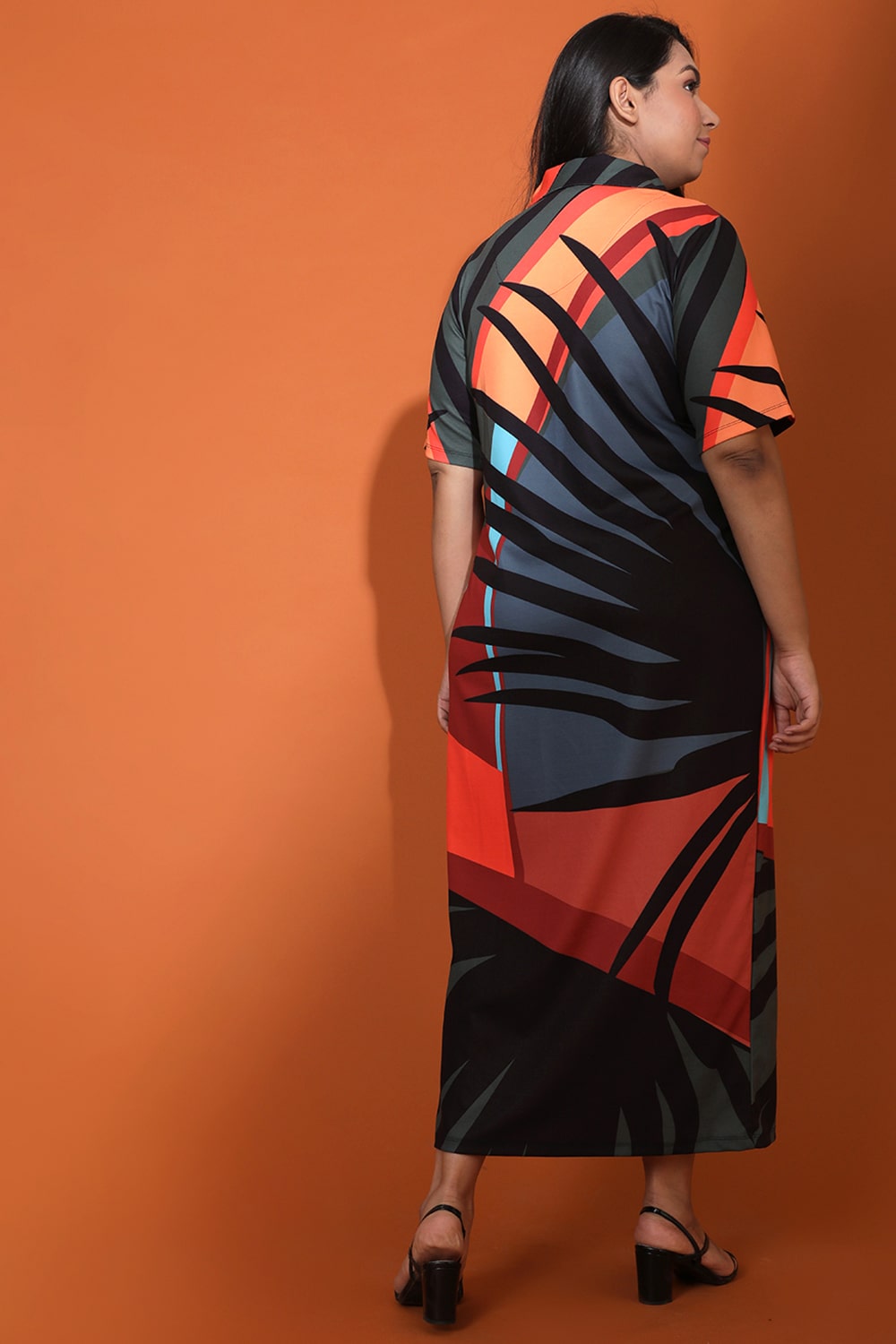 Sienna Tropical Side Slit Long Dress for Women