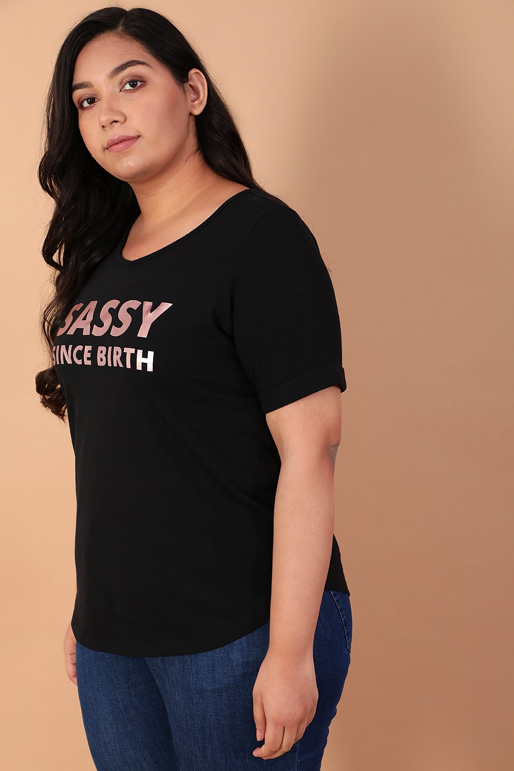 Sassy Black Tshirt for Women