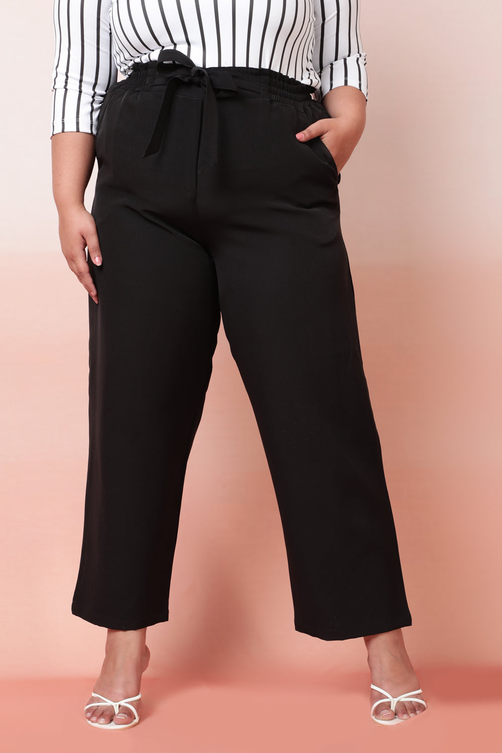 Plus Size High Waisted Wide Leg Pants  Nasty Gal