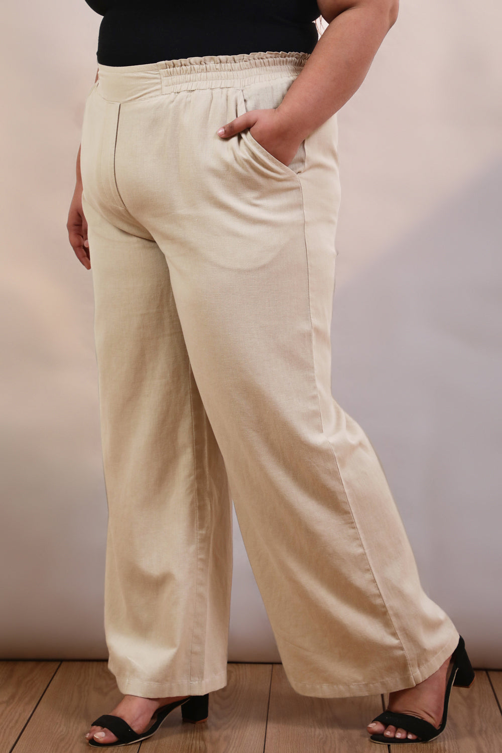 Stylish Plus Size Linen Pants in Gorgeous Colorway