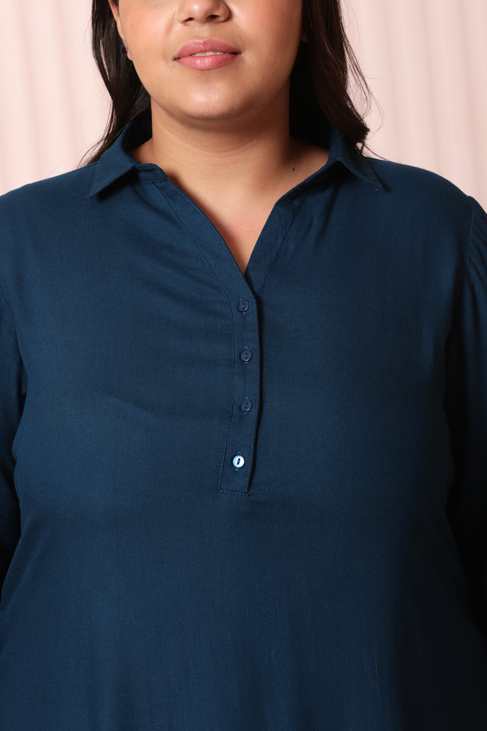 Plus Size Teal Kurta