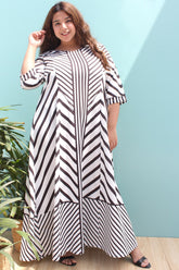 Stripe Play Cocktail Dress