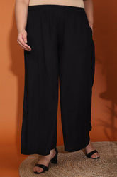 Black Basic Palazzo Pants