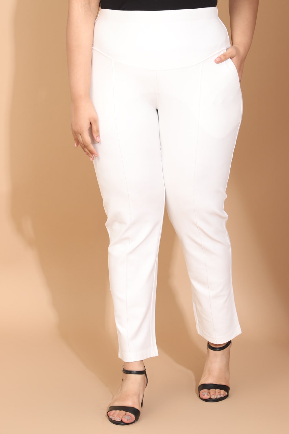 Buy BLACKWHITE HIGHRISE Y2K PRINTED CASUAL TROUSER for Women Online in  India