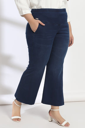 Mignight Washed Tummy Shaper Boot Cut Denim