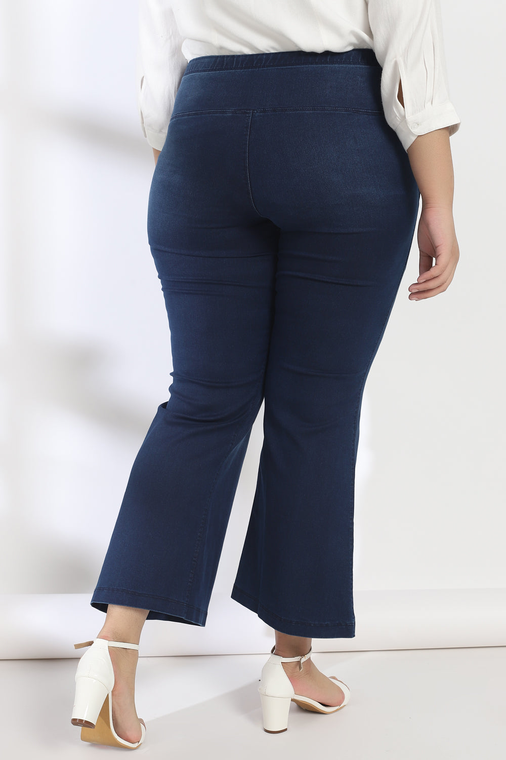 Comfortable Mignight Washed Tummy Shaper Boot Cut Denim