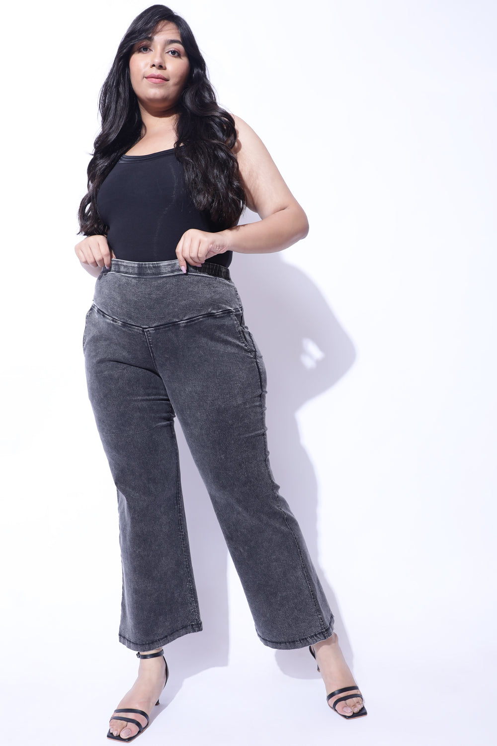 WALSALES High and Thin Loose Womens Pants Plus Size Jeans India