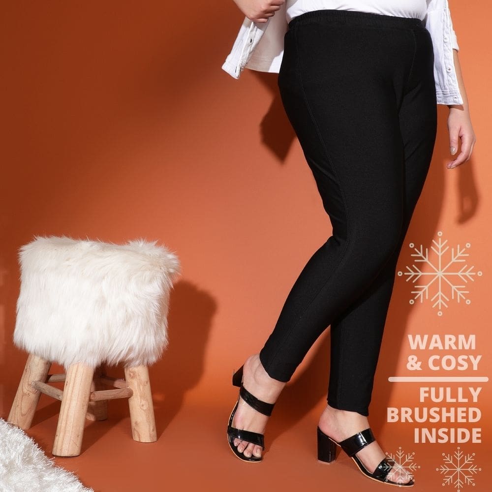 Buy GDJGTA Women Hollow Design Solid Plus Size High Waist Tummy Control  Leggings Capri Pants Stretch Workout Pant Online at desertcartINDIA