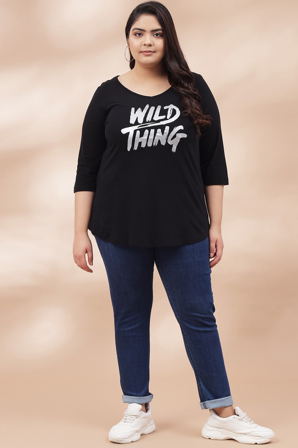 Plus Size Wild Thing Black Tshirt